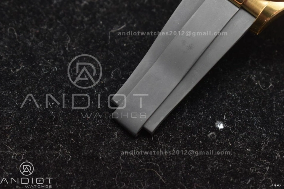 Best V2 116519 Case Rubber Strap 904L SA4130 Gold Daytona Black Clean SS Edition On 1:1 Dial 0418